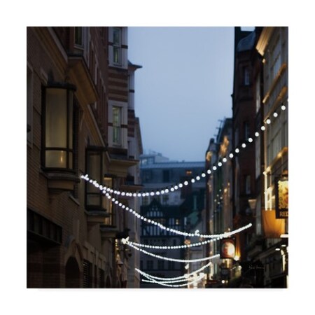 Lights in Soho by Keri Bevan, 18x18-Inch Canvas Wall Art